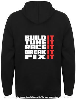 Build It, Tune It Hoodie (Black Only)