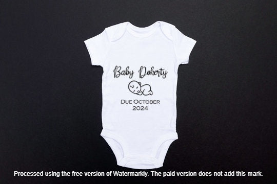 Baby Announcement Babygrow