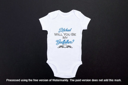Will You Be My Godmother/father Babygrow