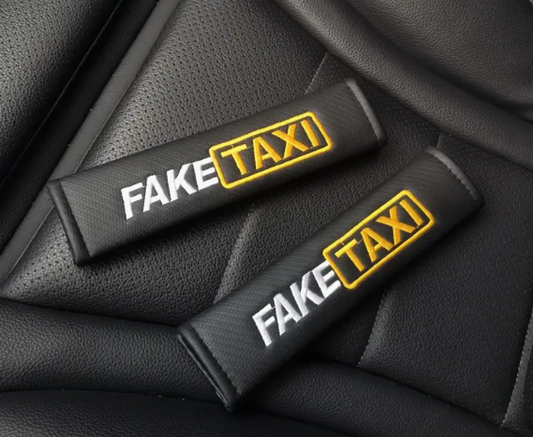 Fake Taxi Seat Belt Covers