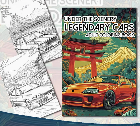 Legendary Cars Colouring Book