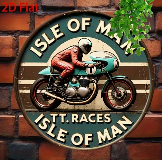 Isle of Man TT Metal Sign