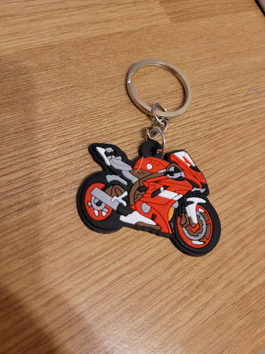 Motorbike Rubber Keyring #1